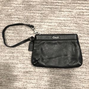 Coach Black Wristlet
